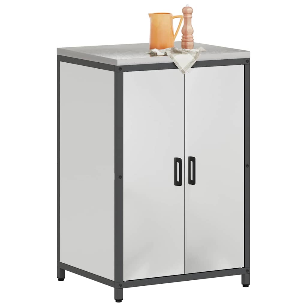Meuble de rangement de cuisine Argenté Acier galvanisé