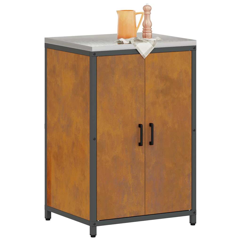 Meuble de rangement de cuisine avec tiroir avec étagère Rouillé
