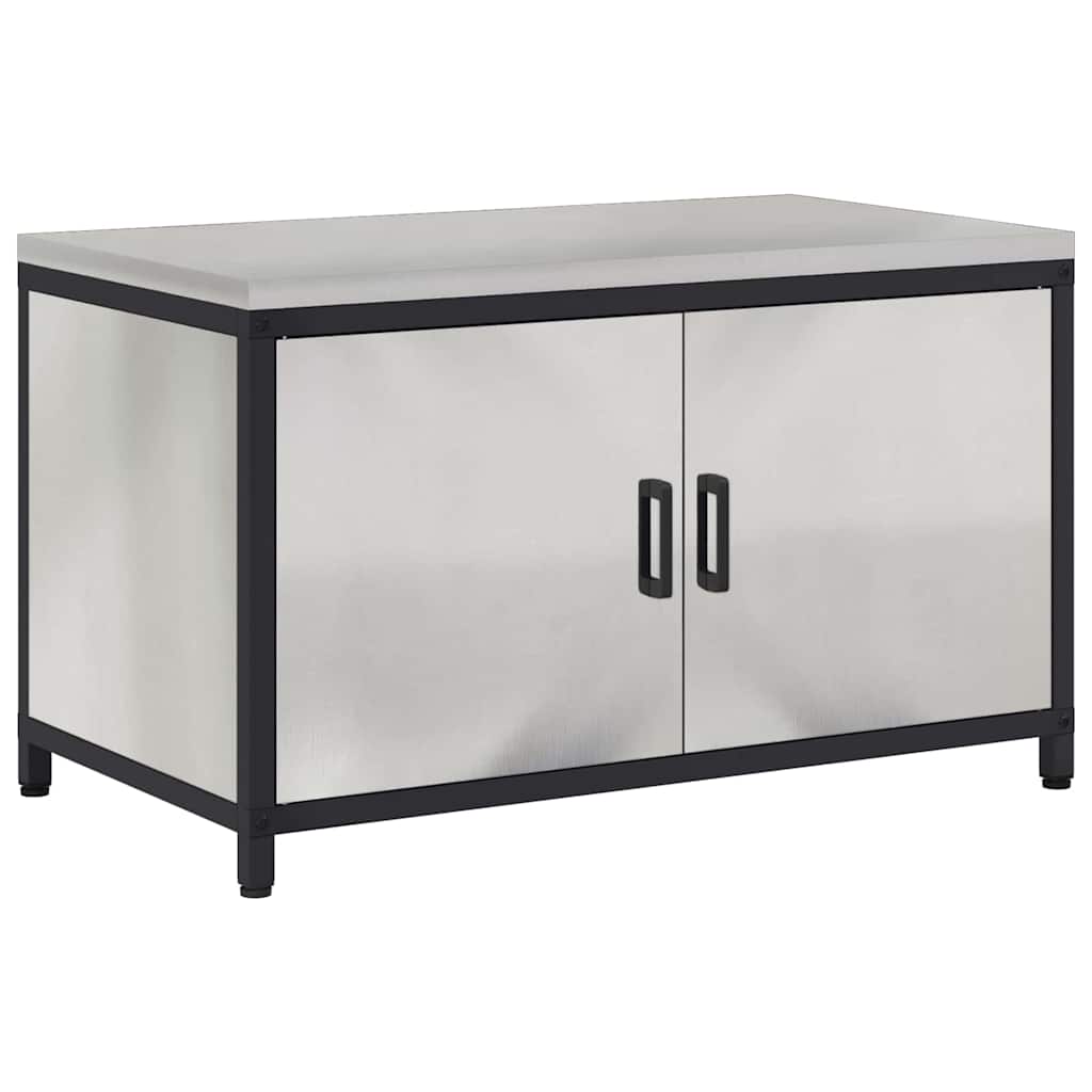 Meuble de rangement de cuisine Argenté Acier inoxydable