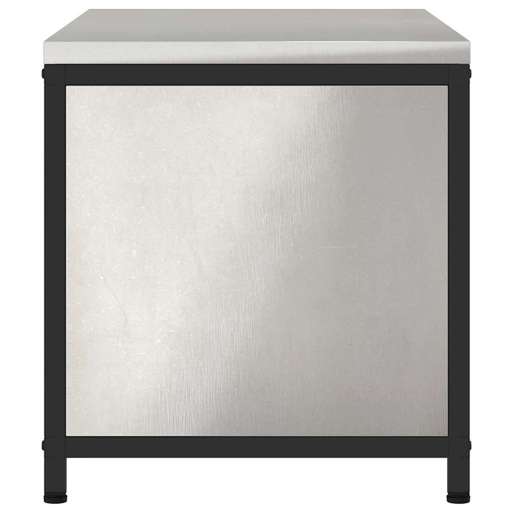 Meuble de rangement de cuisine Argenté Acier inoxydable
