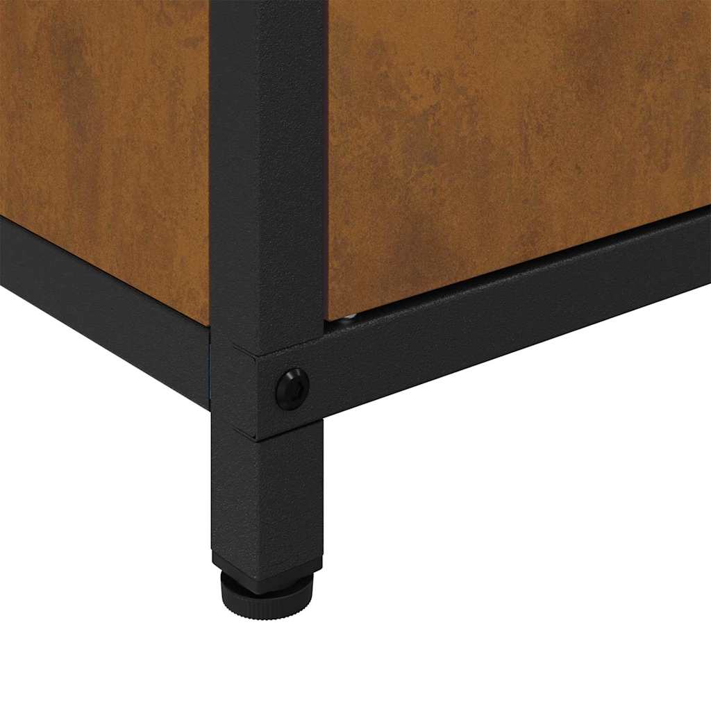 Meuble de rangement de cuisine avec étagère avec porte Rouillé