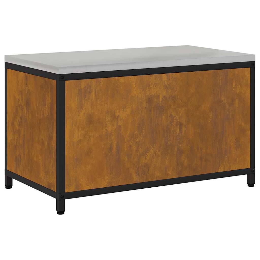 Meuble de rangement de cuisine avec étagère avec porte Rouillé