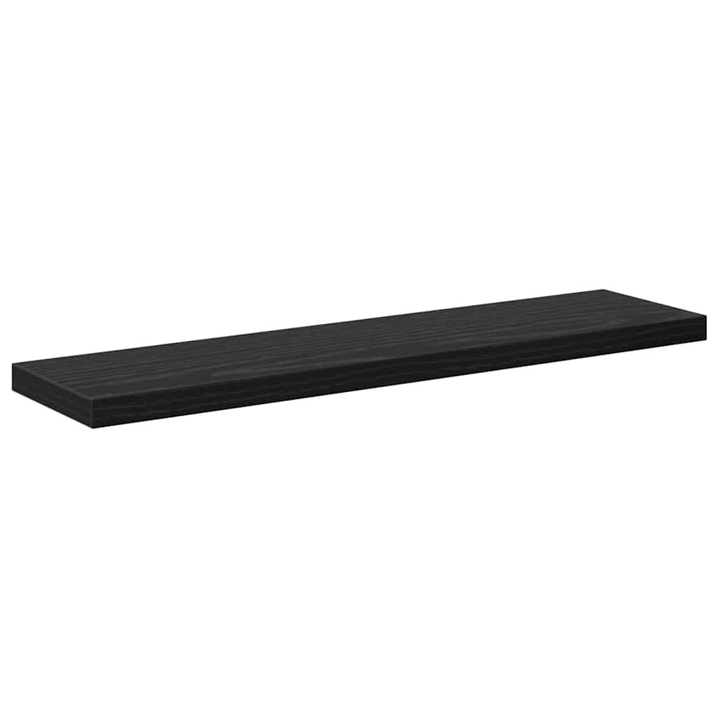 Étagère à livres 4 pcs Noir 40 x 10 x 1.5 cm Bois d'ingénierie