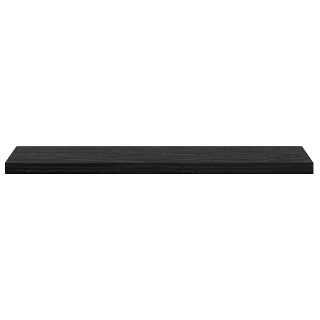 Étagère à livres 4 pcs Noir 40 x 10 x 1.5 cm Bois d'ingénierie