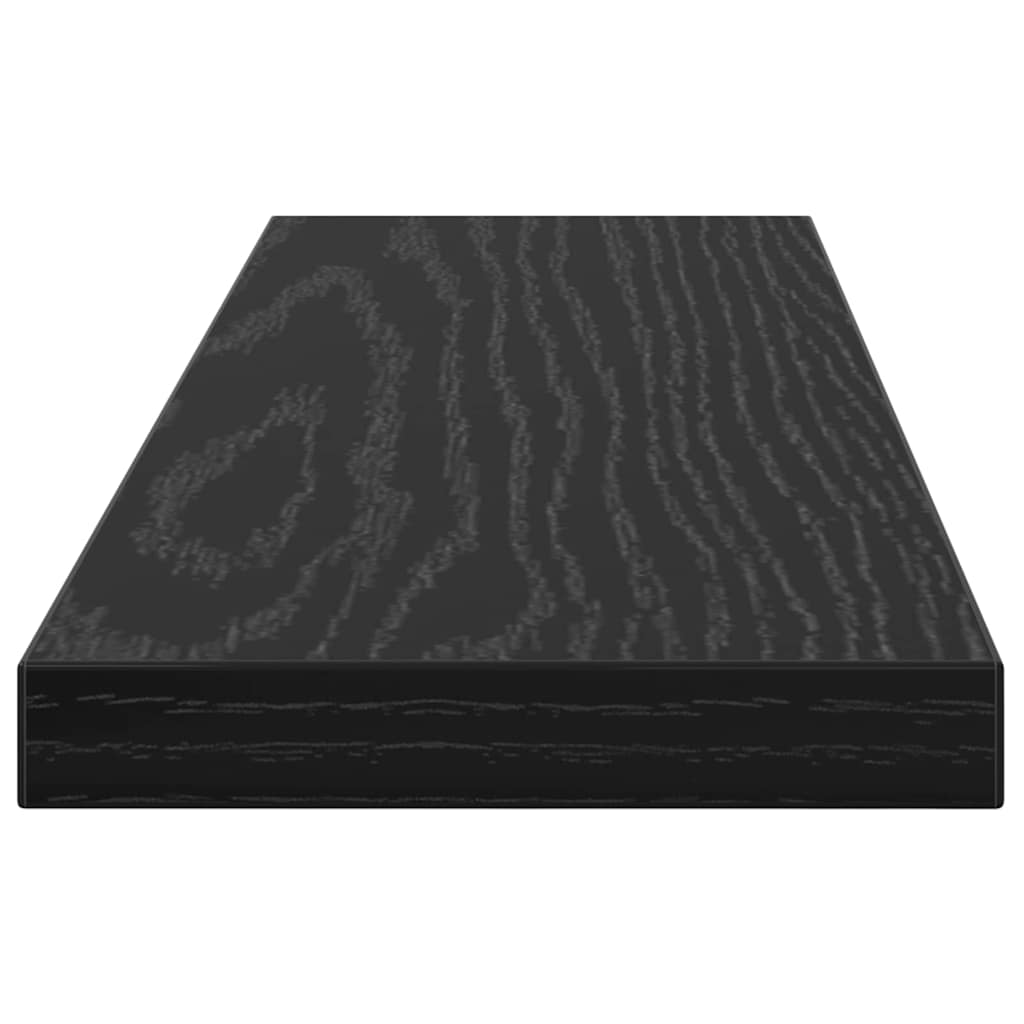 Étagère à livres 4 pcs Noir 40 x 10 x 1.5 cm Bois d'ingénierie
