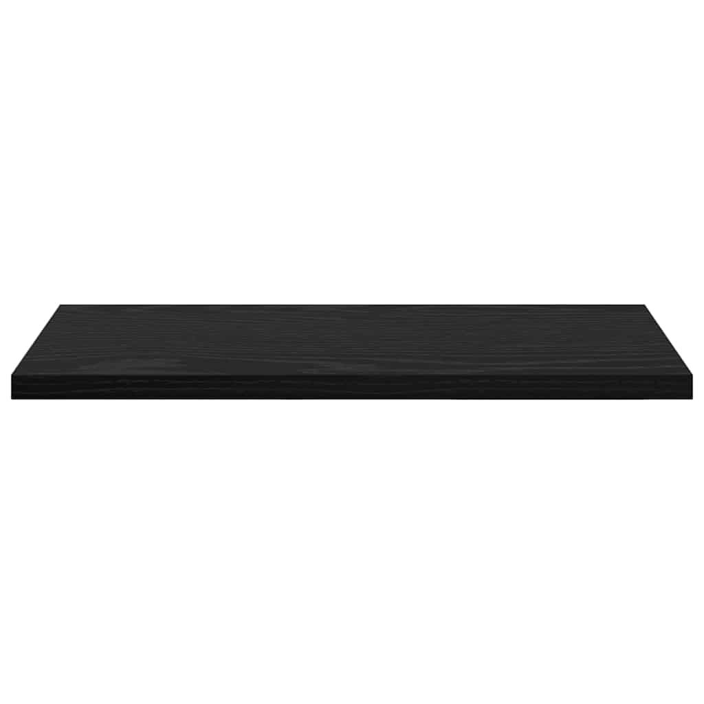 Étagère à livres 4 pcs Noir 40 x 20 x 1.5 cm Bois d'ingénierie