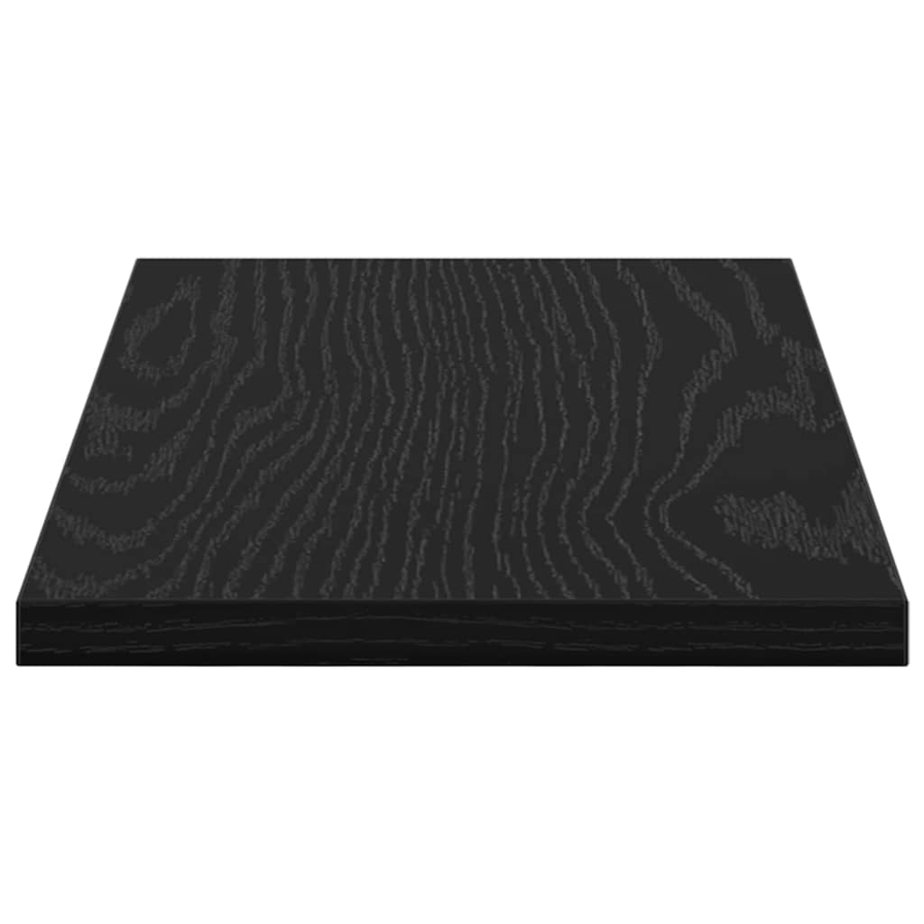 Étagère à livres 4 pcs Noir 40 x 20 x 1.5 cm Bois d'ingénierie