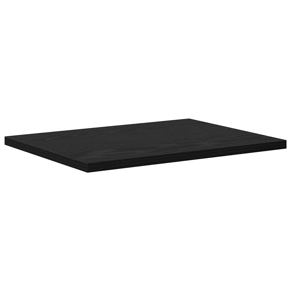 Étagère à livres 4 pcs Noir 40 x 30 x 1.5 cm Bois d'ingénierie