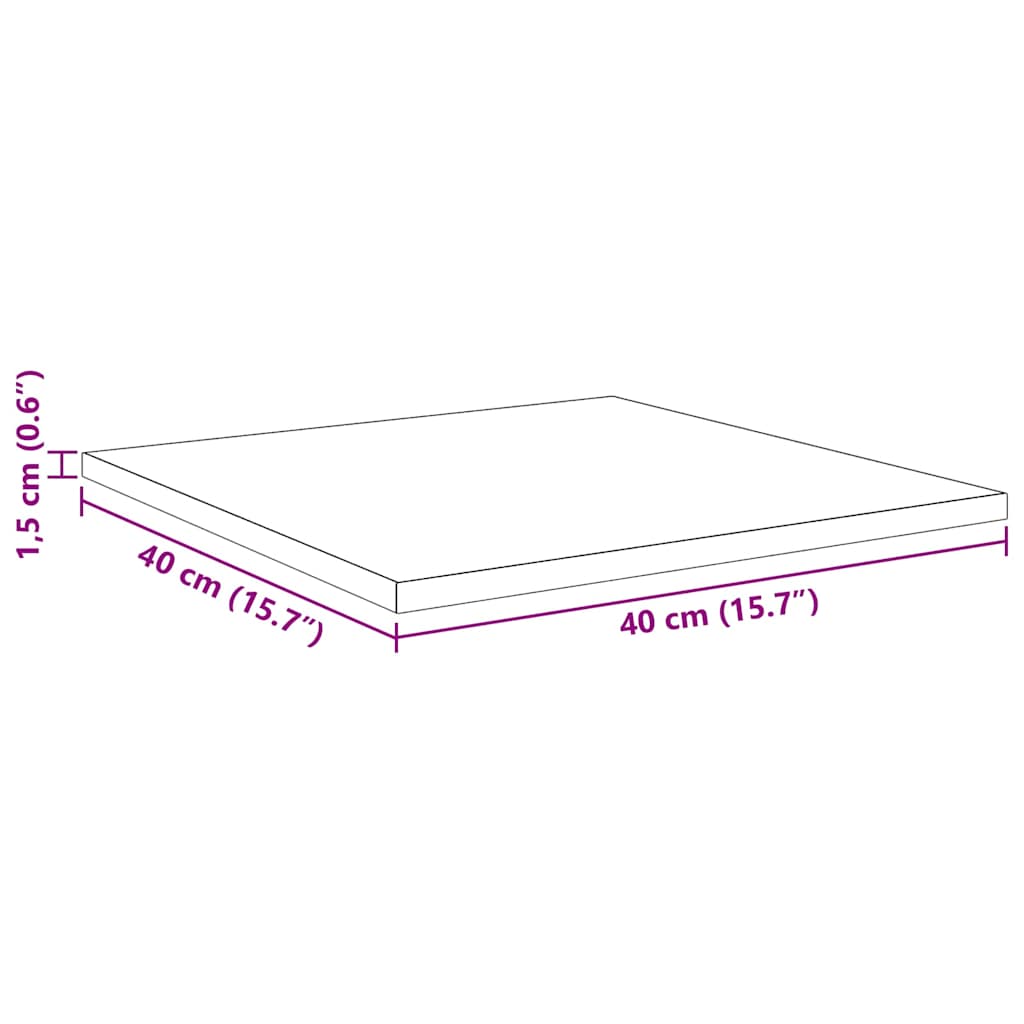 Étagère à livres 4 pcs Marron 40 x 40 x 1.5 cm