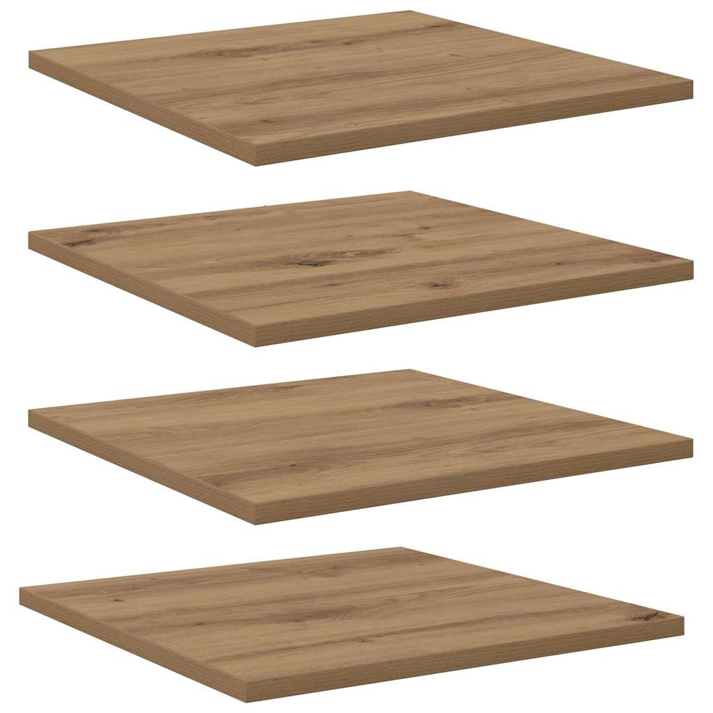 Étagère à livres 4 pcs Marron 40 x 40 x 1.5 cm