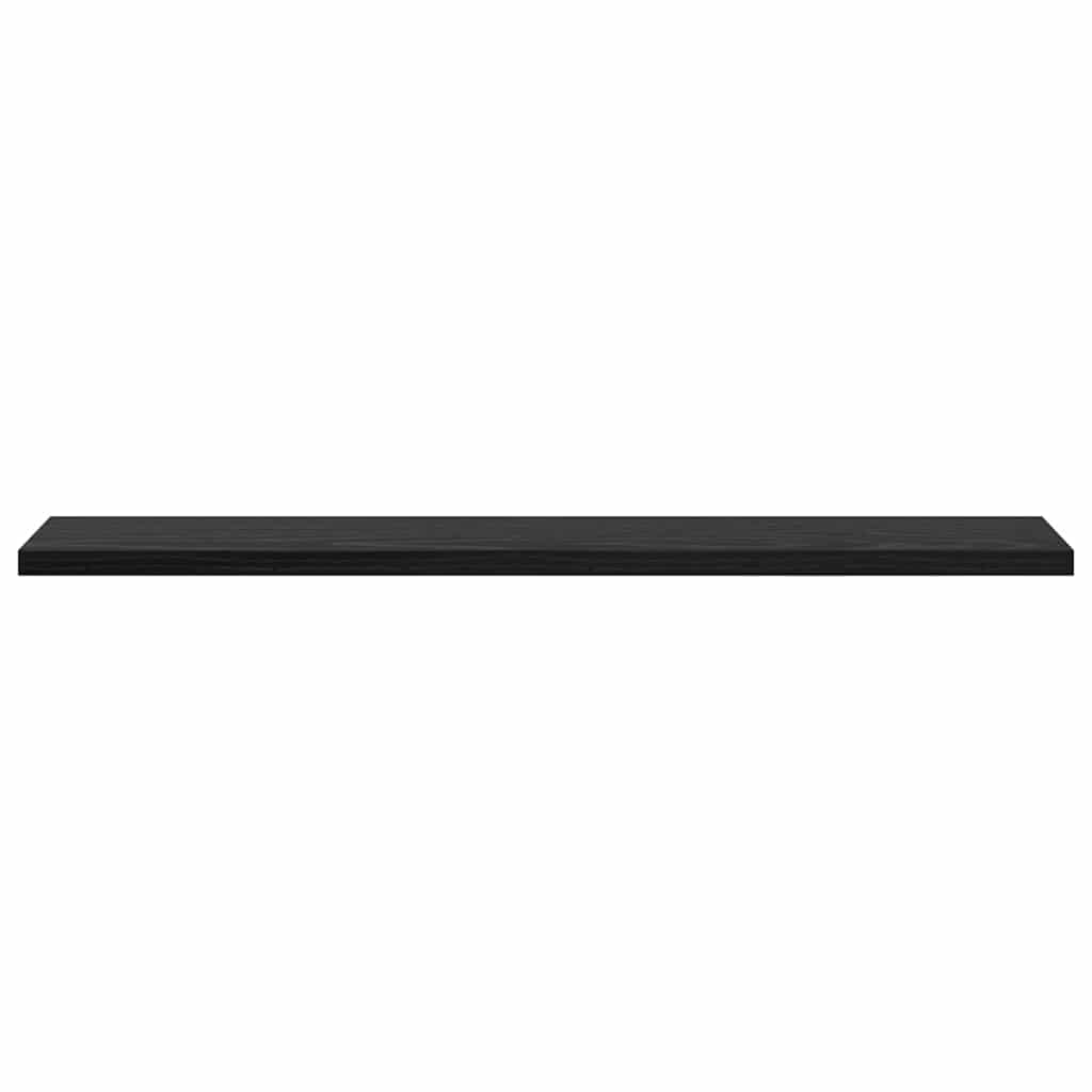 Étagère à livres 4 pcs Noir 60 x 10 x 1.5 cm Bois d'ingénierie