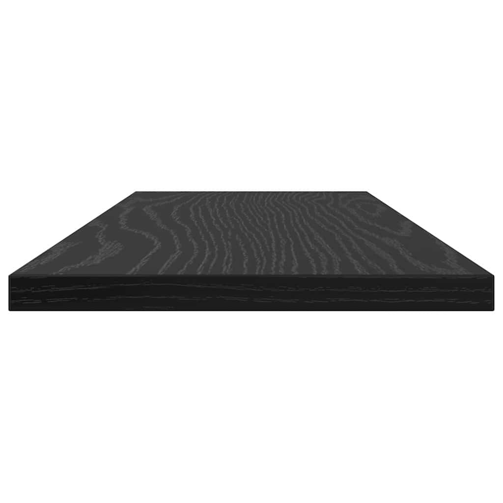 Étagère à livres 4 pcs Noir 60 x 20 x 1.5 cm Bois d'ingénierie