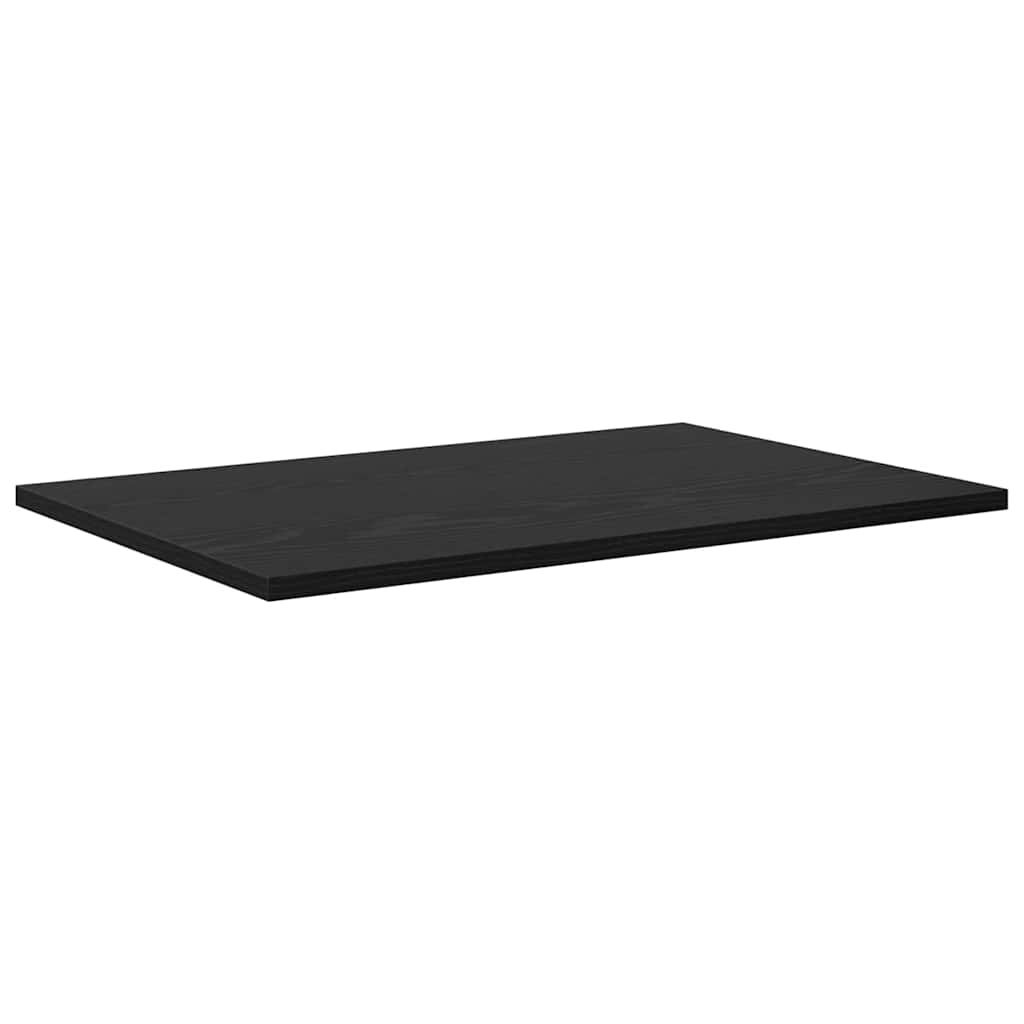 Étagère à livres 4 pcs Noir 60 x 40 x 1.5 cm Bois d'ingénierie
