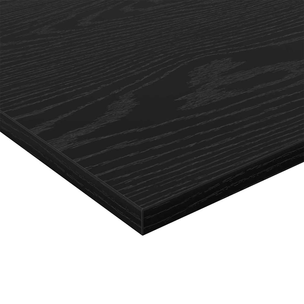 Étagère à livres 4 pcs Noir 80 x 20 x 1.5 cm Bois d'ingénierie