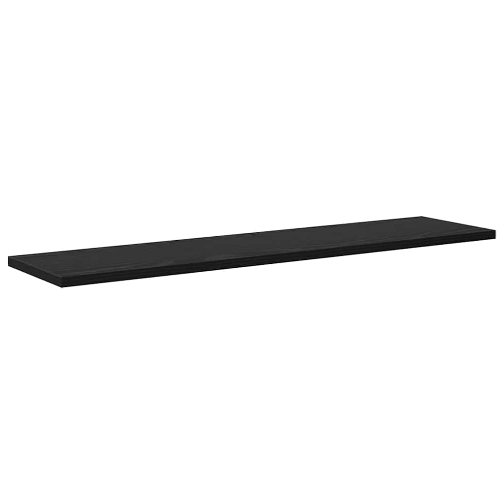 Étagère à livres 4 pcs Noir 80 x 20 x 1.5 cm Bois d'ingénierie