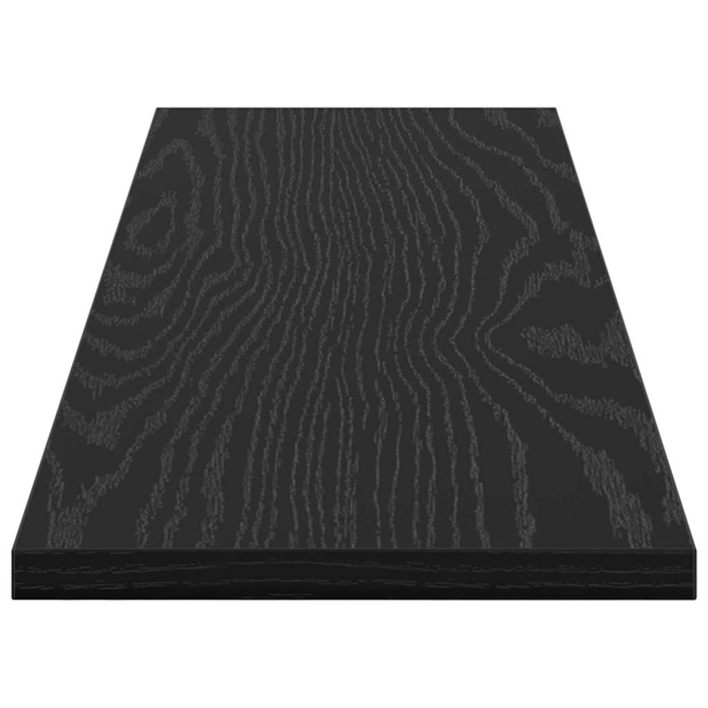 Étagère à livres 4 pcs Noir 80 x 20 x 1.5 cm Bois d'ingénierie