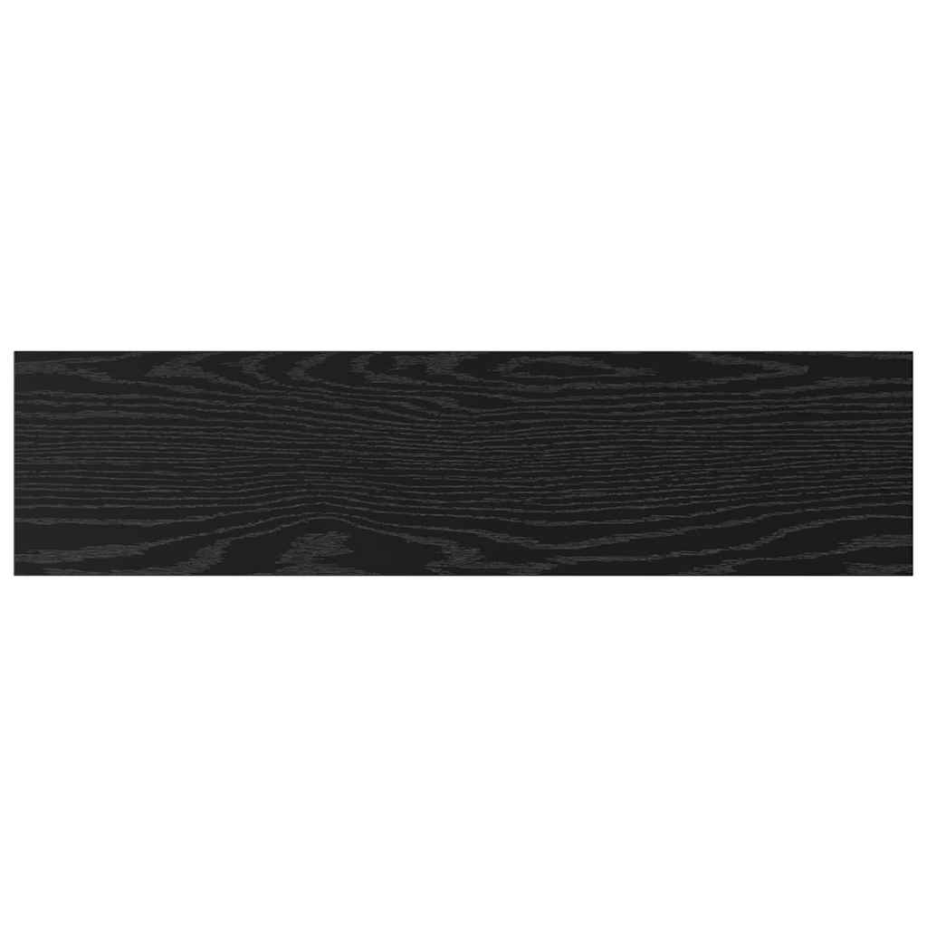Étagère à livres 4 pcs Noir 80 x 20 x 1.5 cm Bois d'ingénierie