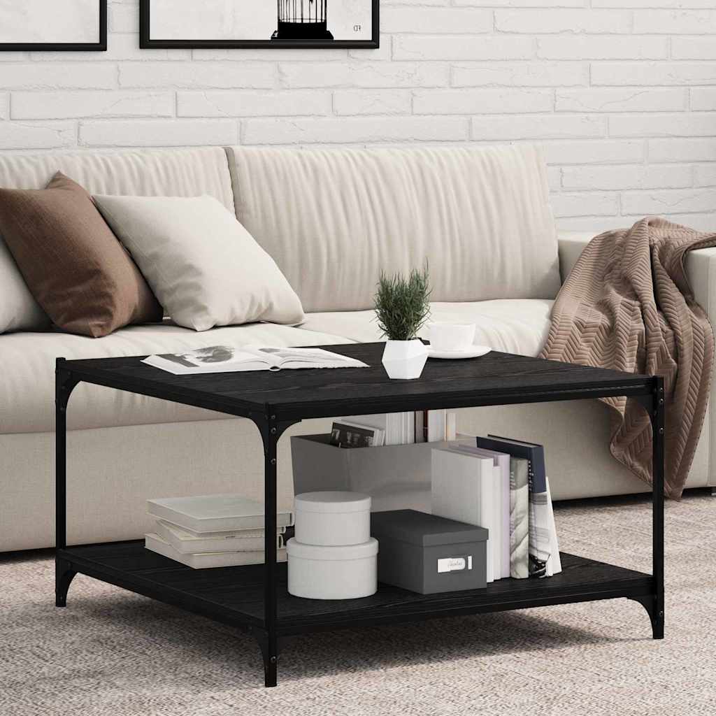Étagère à livres 4 pcs Noir 80 x 40 x 1.5 cm Bois d'ingénierie