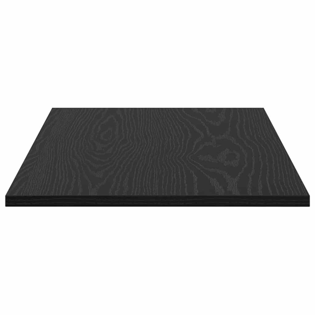 Étagère à livres 4 pcs Noir 80 x 40 x 1.5 cm Bois d'ingénierie