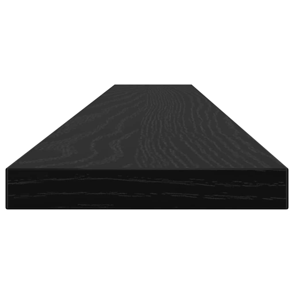 Étagère à livres 4 pcs Noir 100 x 10 x 1.5 cm Bois d'ingénierie