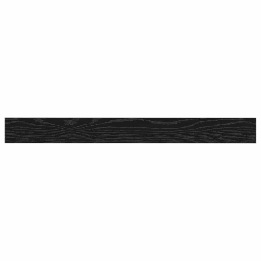 Étagère à livres 4 pcs Noir 100 x 10 x 1.5 cm Bois d'ingénierie