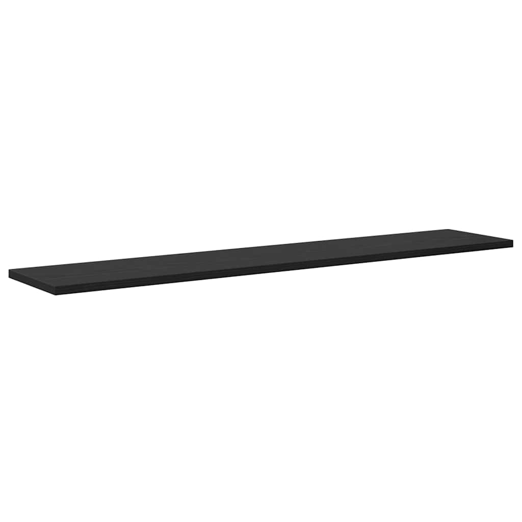 Étagère à livres 4 pcs Noir 100 x 20 x 1.5 cm Bois d'ingénierie