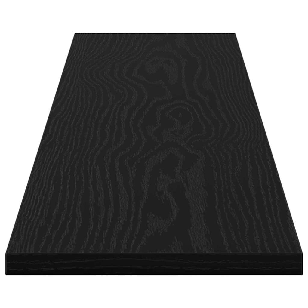 Étagère à livres 4 pcs Noir 100 x 20 x 1.5 cm Bois d'ingénierie