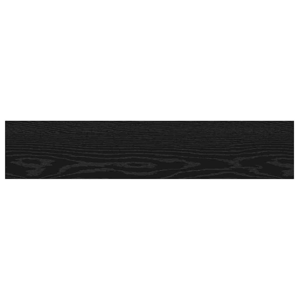Étagère à livres 4 pcs Noir 100 x 20 x 1.5 cm Bois d'ingénierie