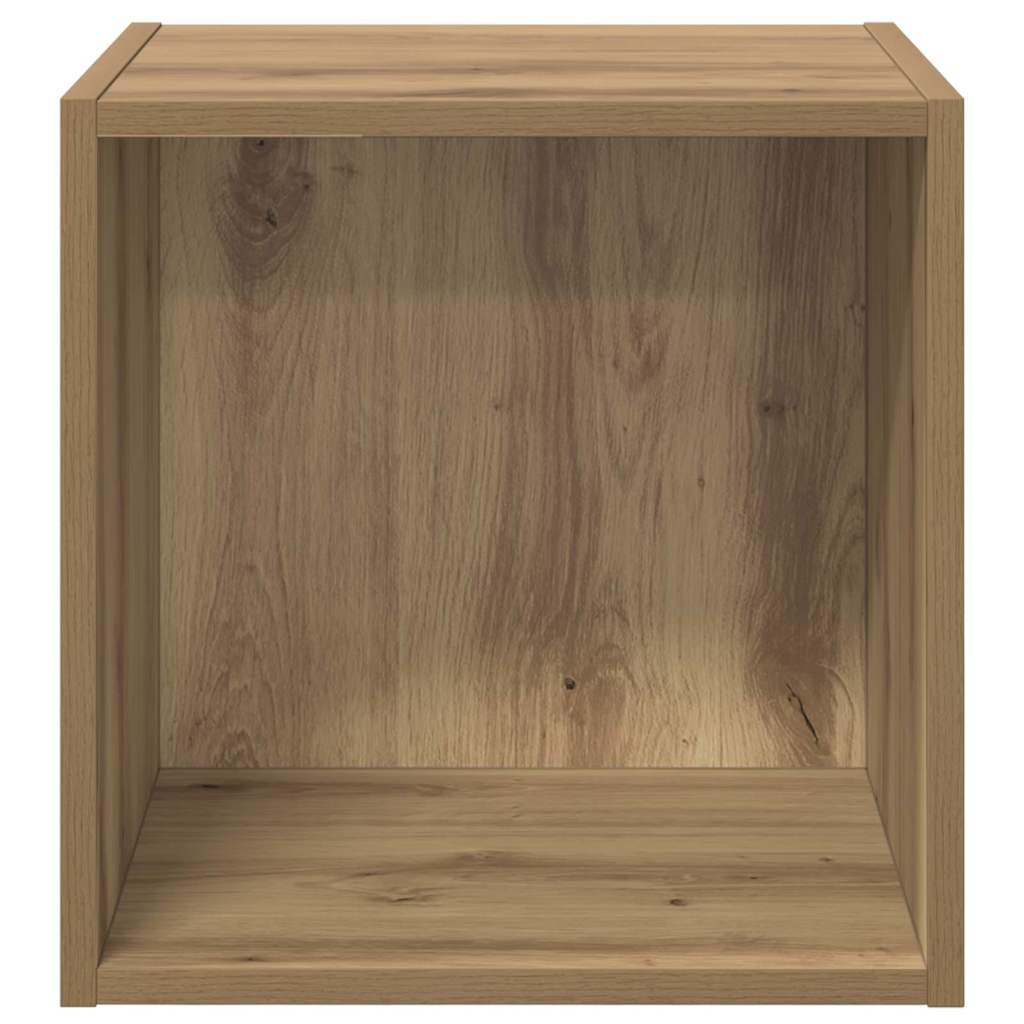 Meuble mural chêne artisanal 37 x 37 x 37 cm Bois d'ingénierie