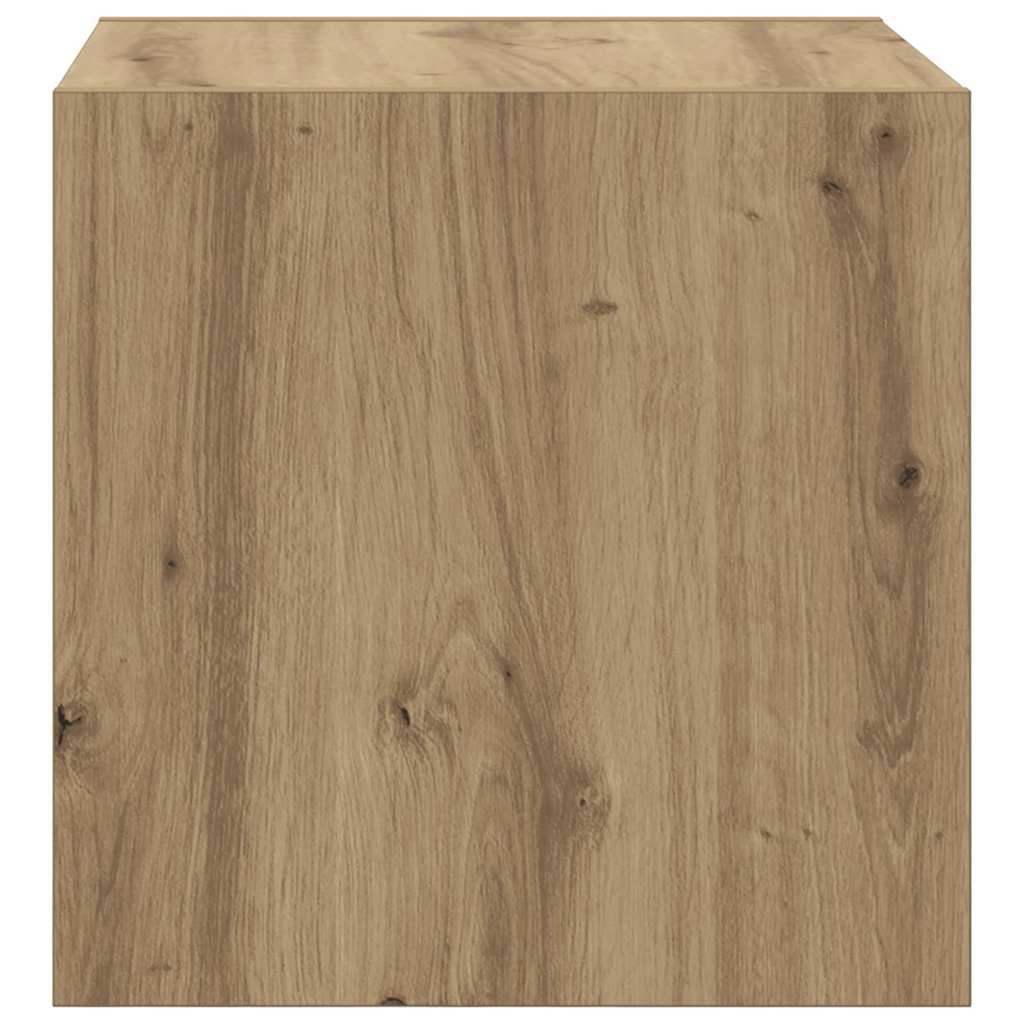 Meuble mural chêne artisanal 37 x 37 x 37 cm Bois d'ingénierie