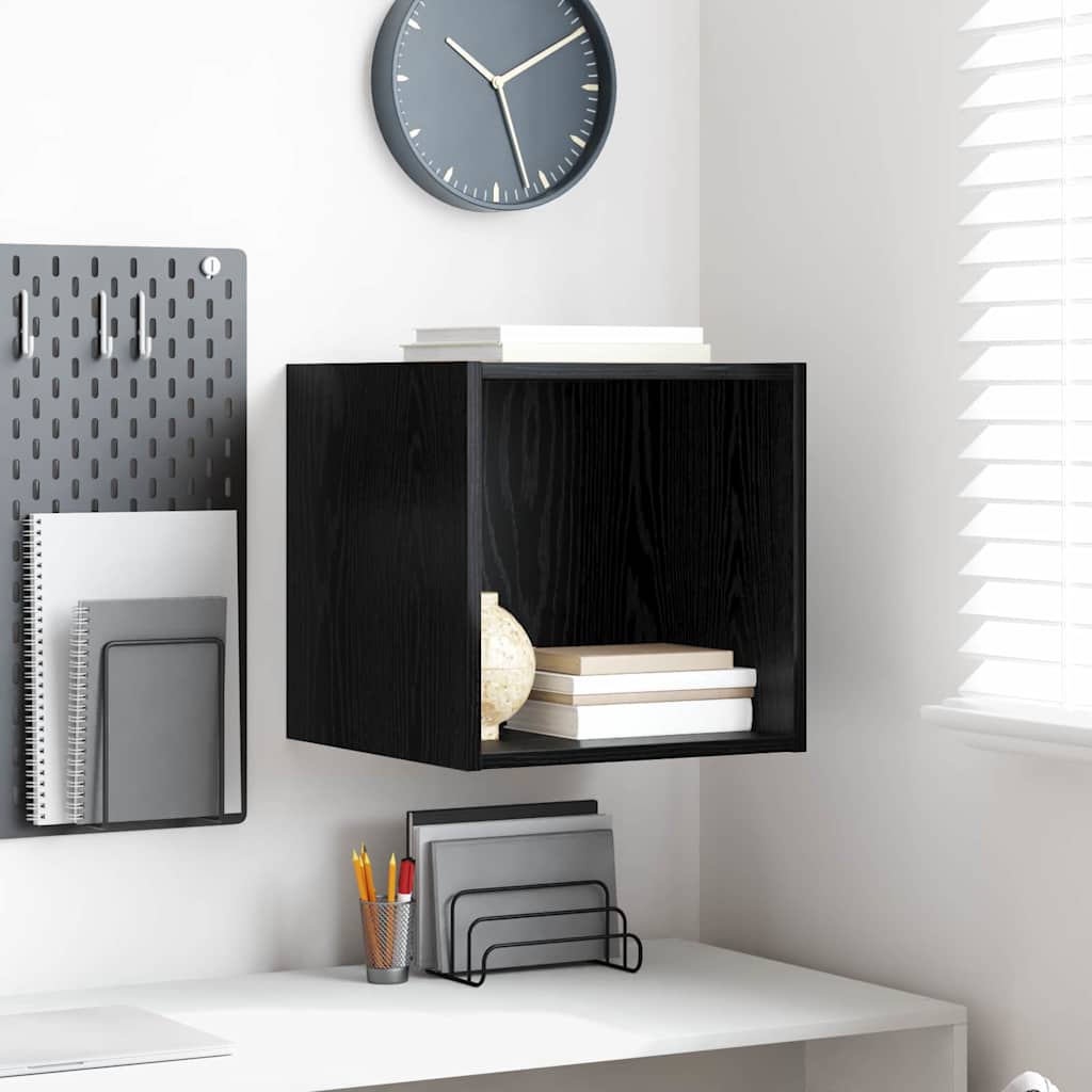 Meuble mural Chêne noir 37 x 37 x 37 cm Bois d'ingénierie