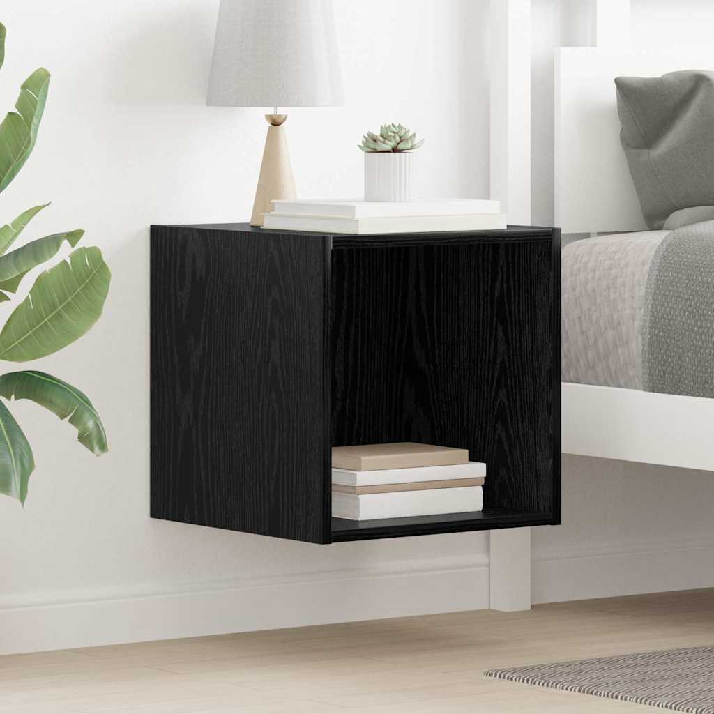 Meuble mural Chêne noir 37 x 37 x 37 cm Bois d'ingénierie