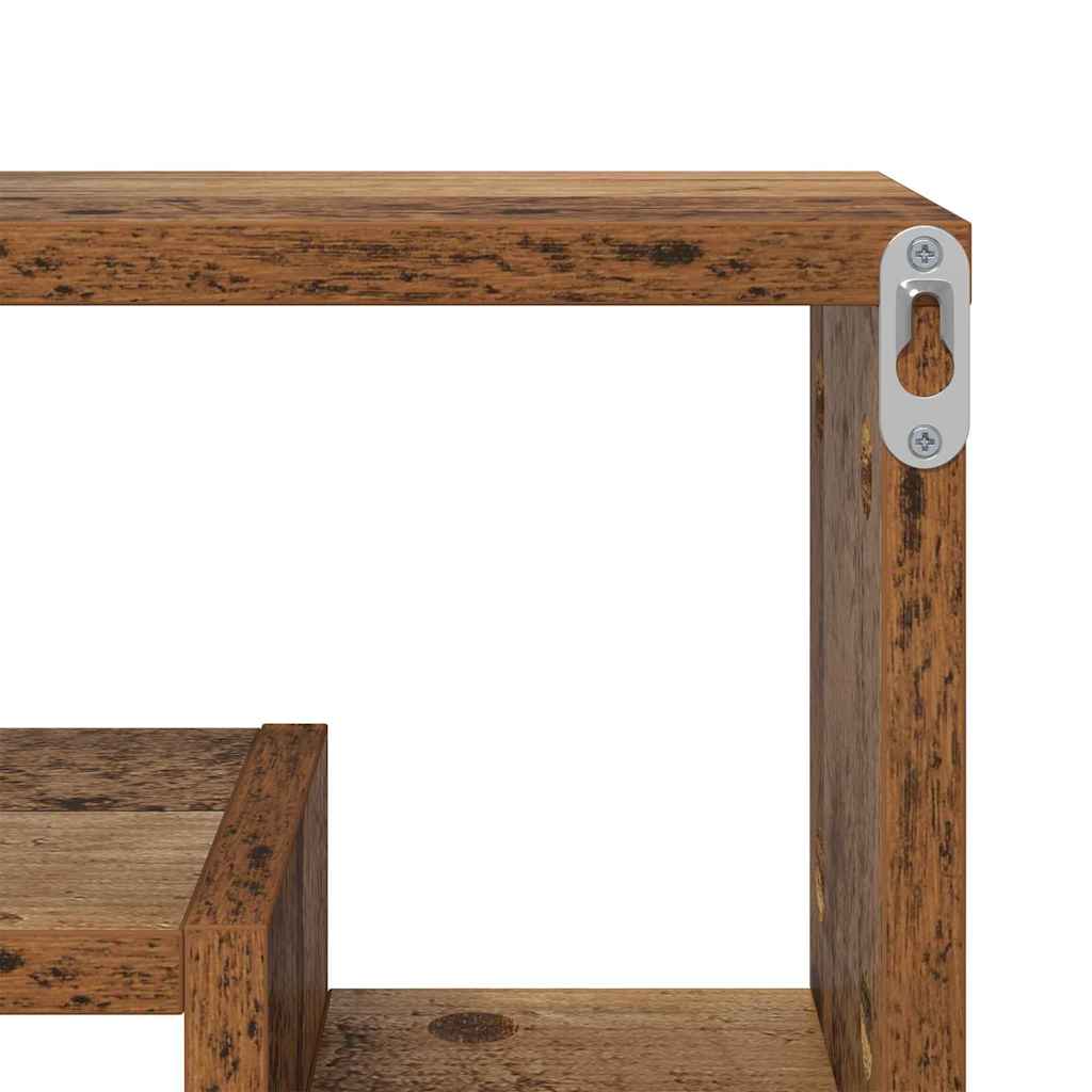 Étagère Murale Bois ancien 82 x 15 x 51 cm Bois d'ingénierie