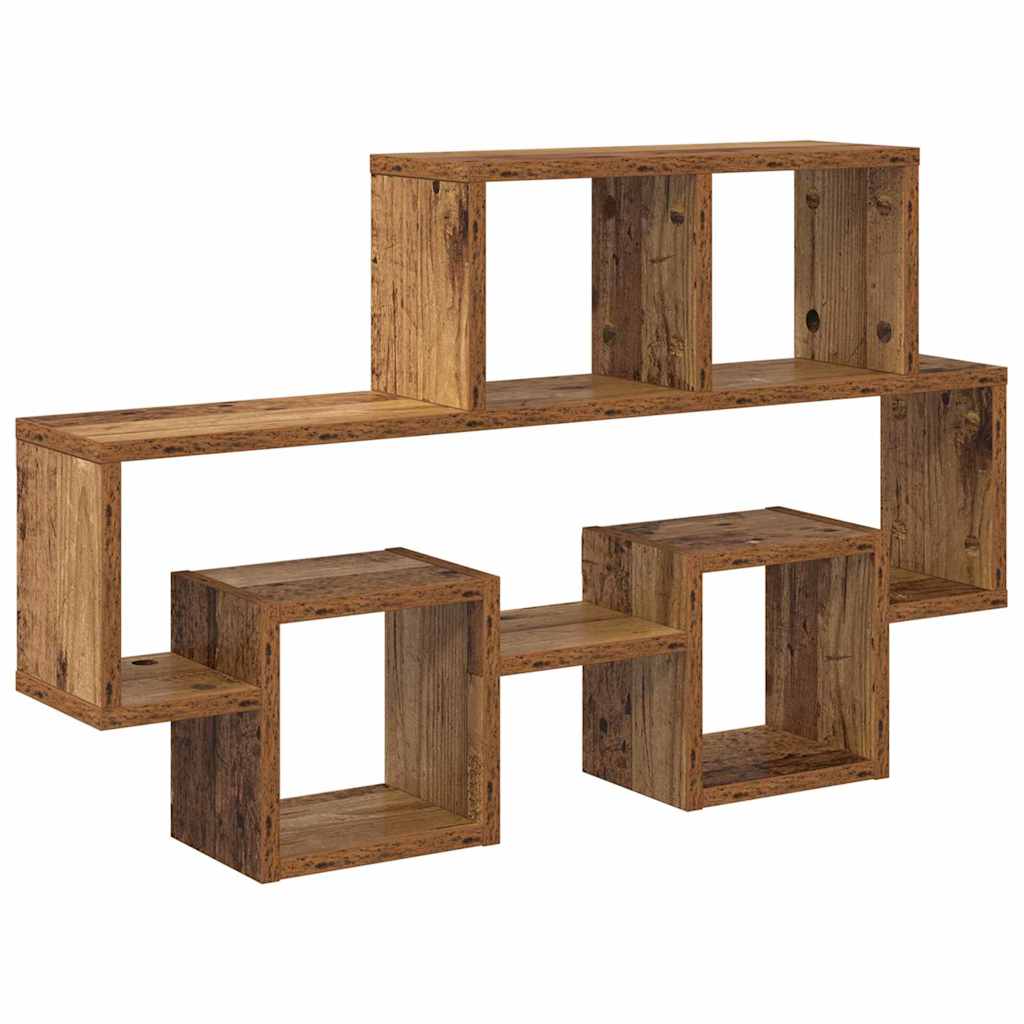 Étagère Murale Bois ancien 82 x 15 x 51 cm Bois d'ingénierie