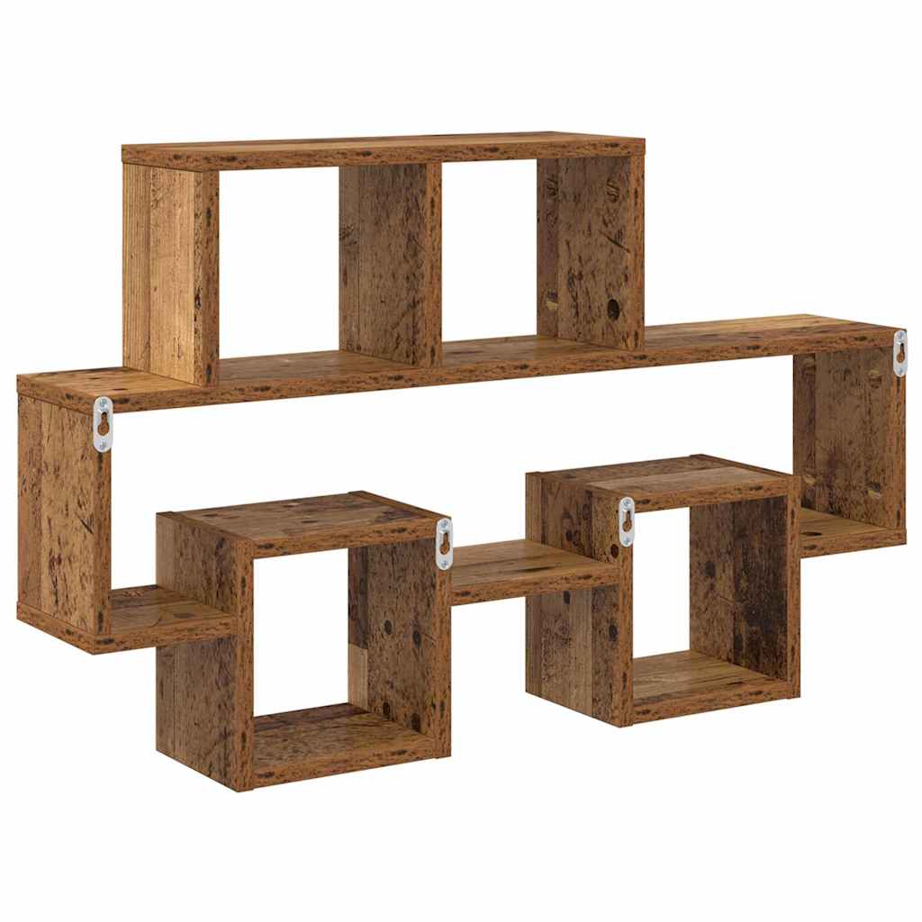 Étagère Murale Bois ancien 82 x 15 x 51 cm Bois d'ingénierie