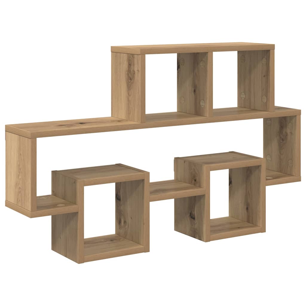 Étagère Murale avec étagère chêne artisanal 82 x 15 x 51 cm