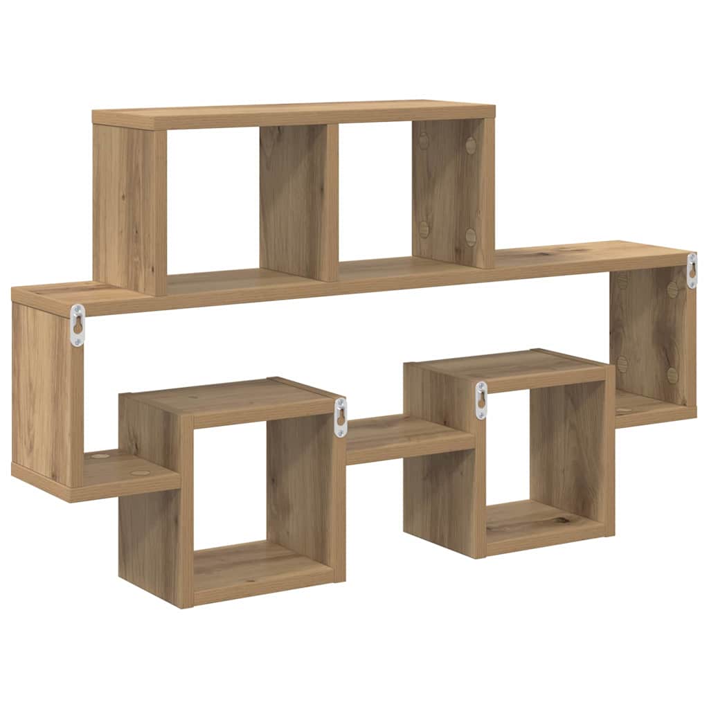 Étagère Murale avec étagère chêne artisanal 82 x 15 x 51 cm