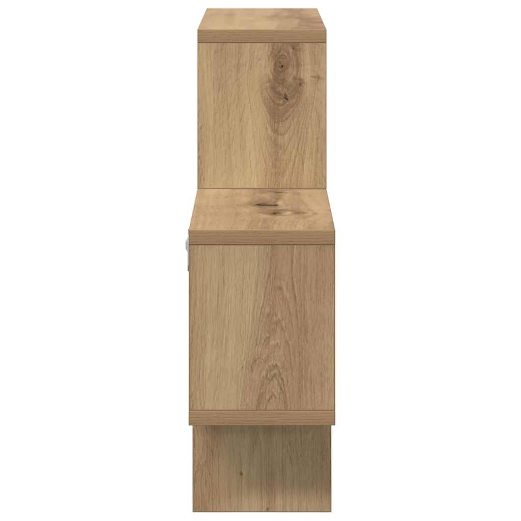 Étagère Murale avec étagère chêne artisanal 82 x 15 x 51 cm
