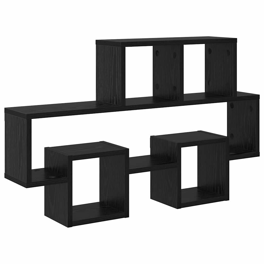 Étagère Murale Chêne noir 82 x 15 x 51 cm Bois d'ingénierie
