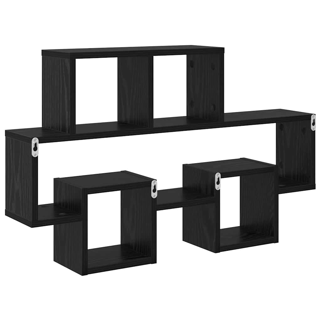Étagère Murale Chêne noir 82 x 15 x 51 cm Bois d'ingénierie