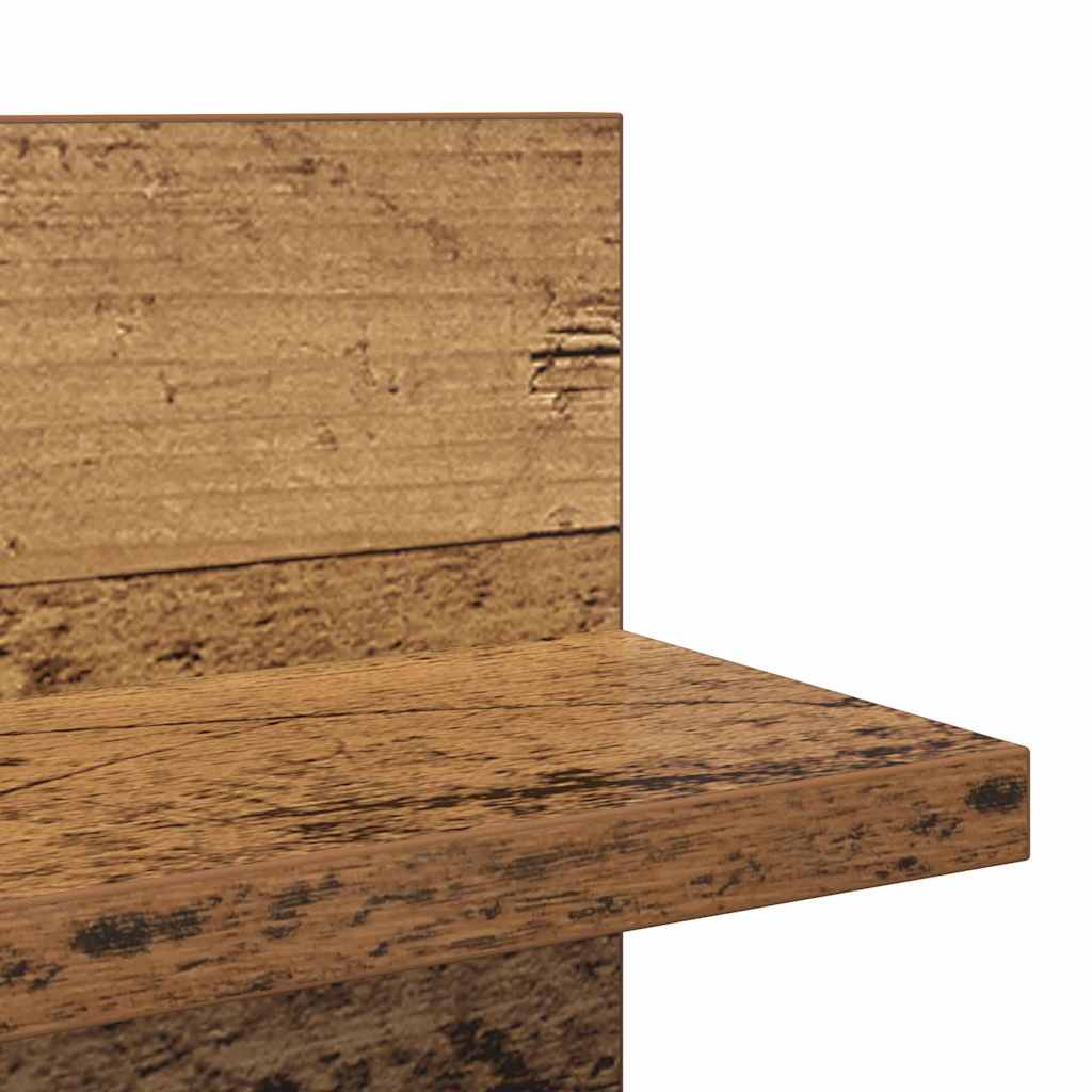 Étagères Murales 2 pcs Bois ancien 80 x 11,5 x 18 cm