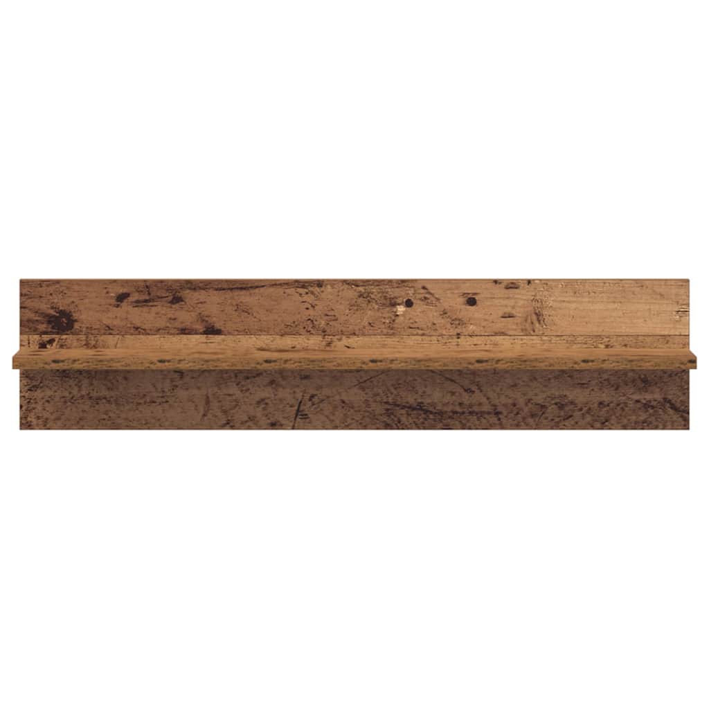 Étagères Murales 2 pcs Bois ancien 80 x 11,5 x 18 cm