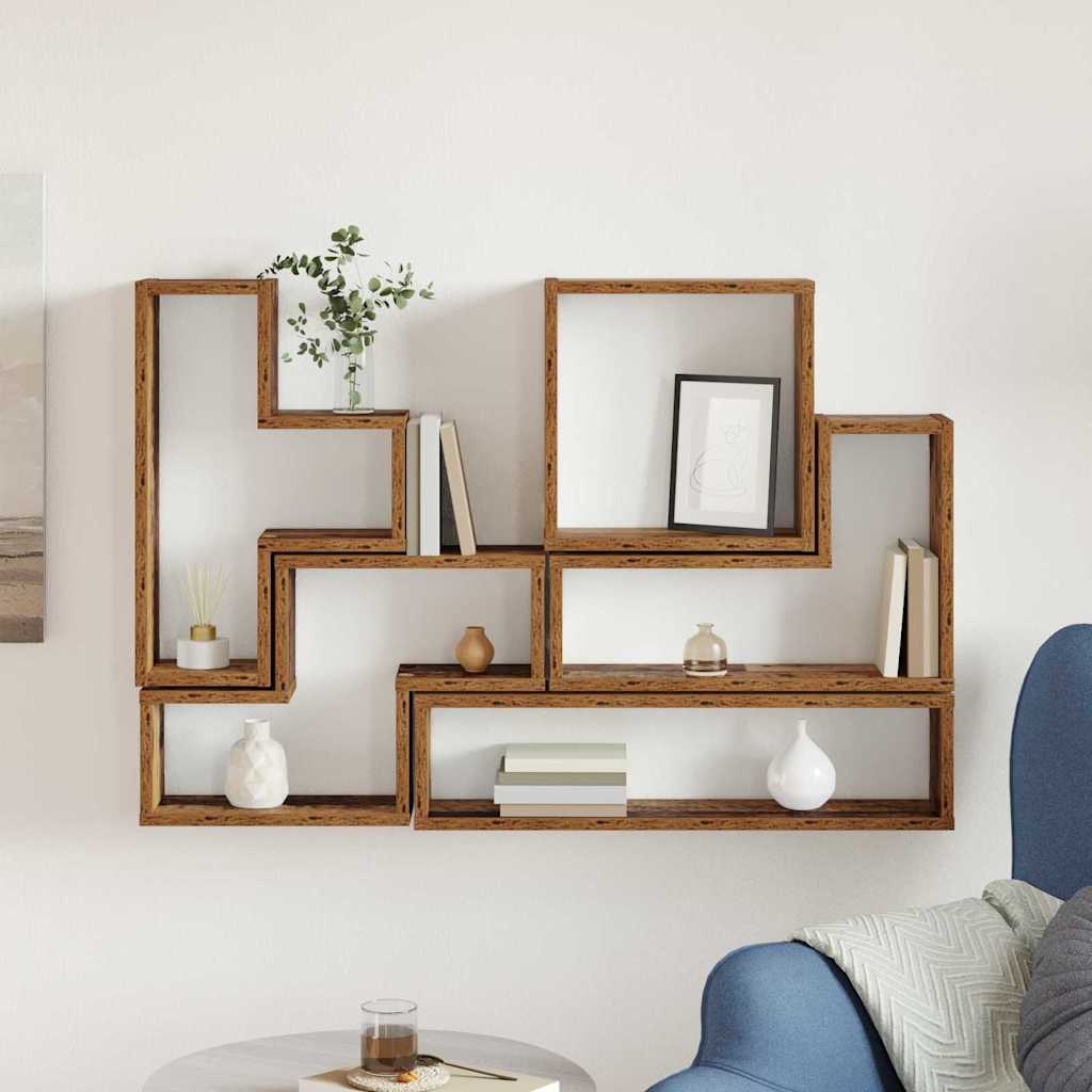 Cube mural Autre Bois ancien 96 x 12 x 64 cm Bois d'ingénierie