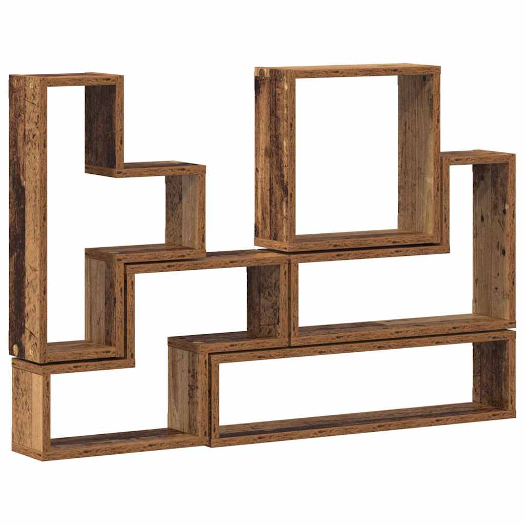 Cube mural Autre Bois ancien 96 x 12 x 64 cm Bois d'ingénierie