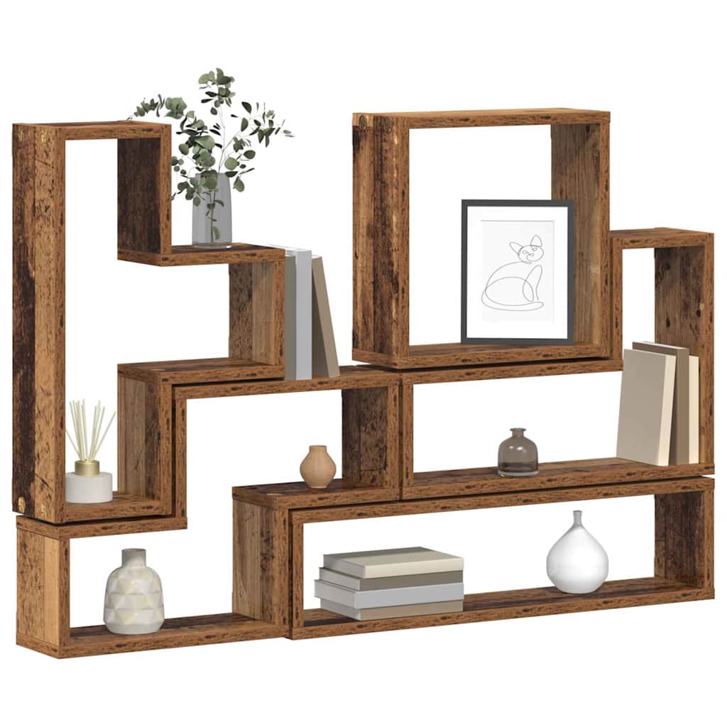 Cube mural Autre Bois ancien 96 x 12 x 64 cm Bois d'ingénierie