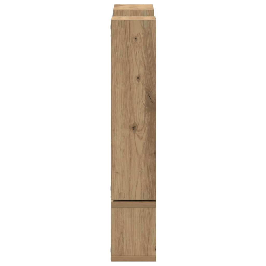 Cube mural chêne artisanal 96 x 12 x 64 cm Bois d'ingénierie