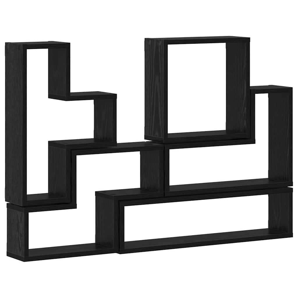 Cube mural Autre Chêne noir 96 x 12 x 64 cm Bois d'ingénierie