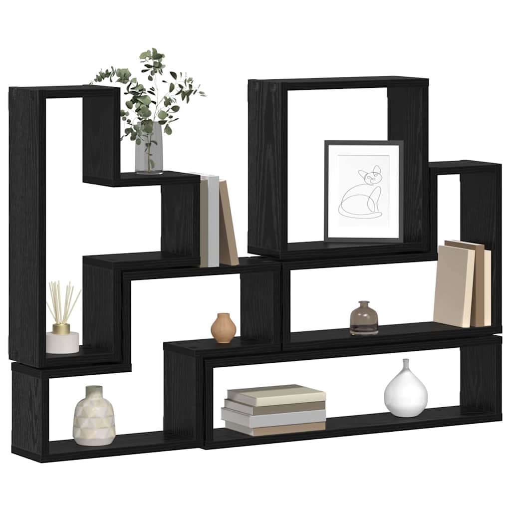 Cube mural Autre Chêne noir 96 x 12 x 64 cm Bois d'ingénierie