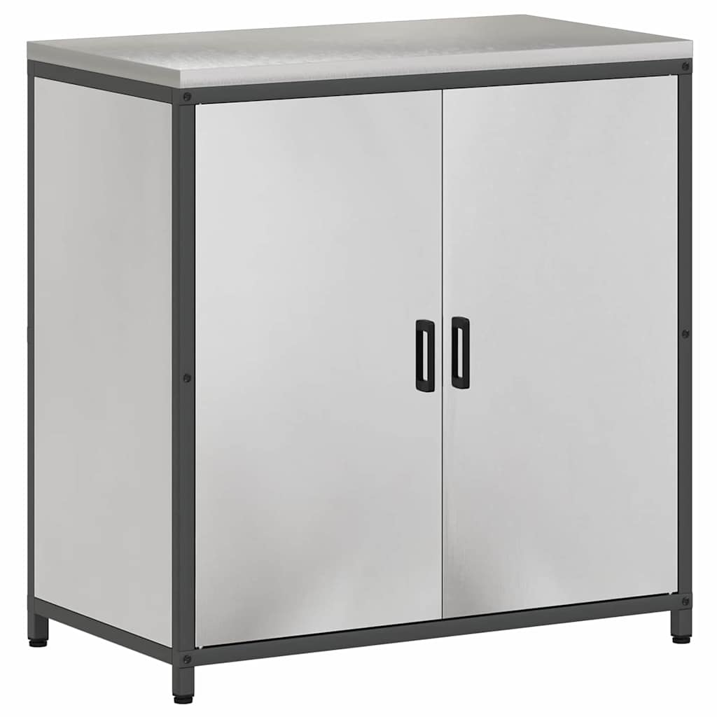 Ensemble de rangement cuisine 2 pcs Argent 180 x 50 x 92 cm