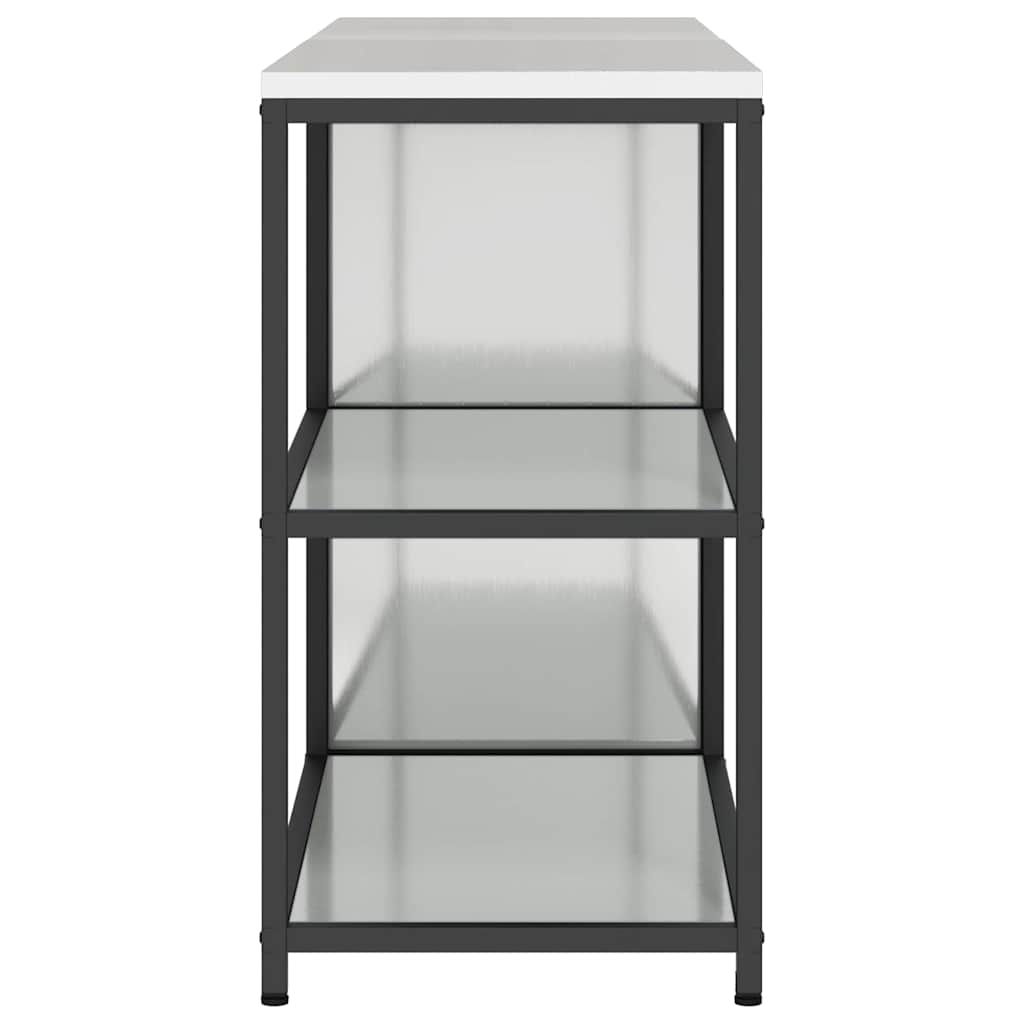 Ensemble de rangement cuisine 2 pcs Argent 180 x 50 x 92 cm